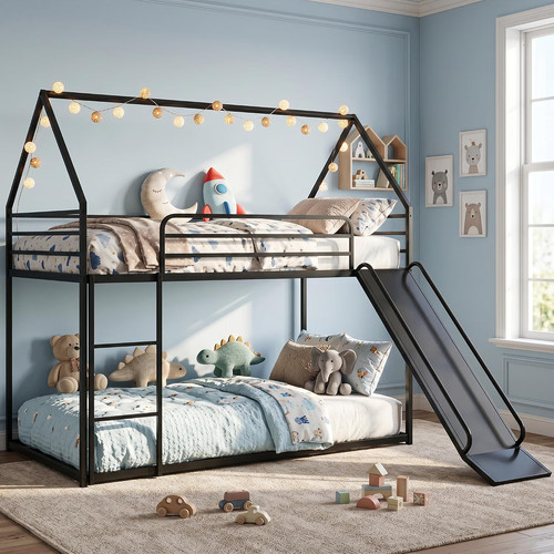 Twin over bunk bed - bunk,