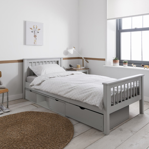 Hampshire single bed grey - bed,