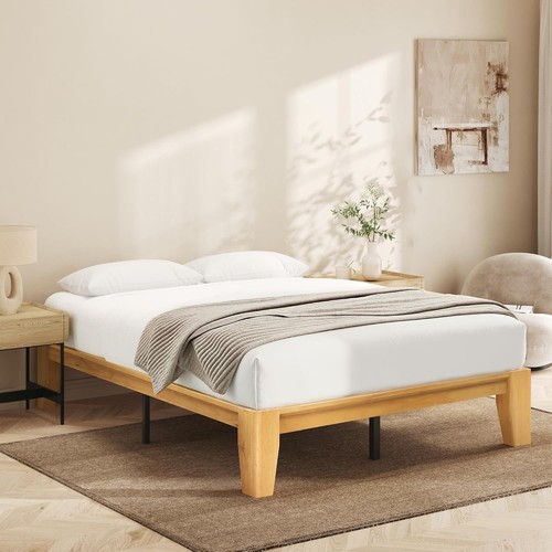 Queen platform bed frame - queen, solid