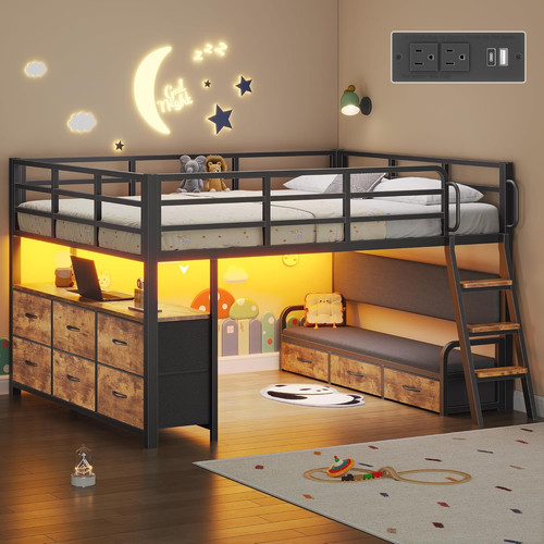 Dnxao low loft bed - dnxao,