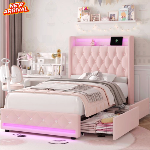 Twin size bed frame - bed,