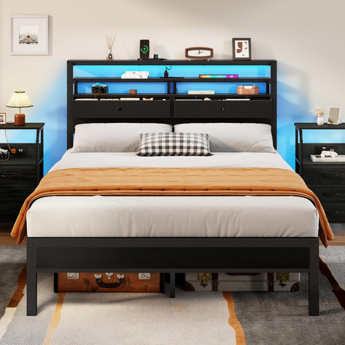 Full size bed frame with - full,