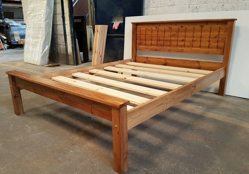 Bespoke pine bed oak - pine,