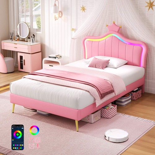 3ft single bed with - led, lights