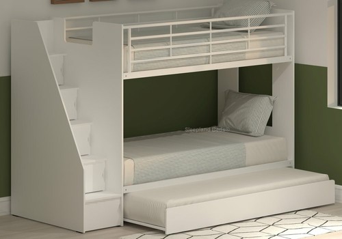 White dynamo bunk beds - bunk,