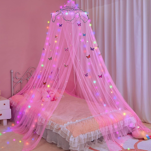 Bed canopy for girls - bed,