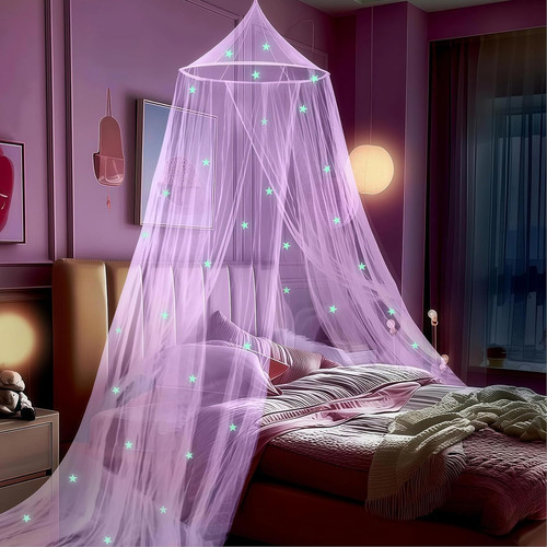 Purple princess bed canopy for - princess,