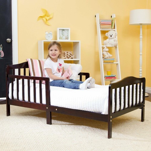 Toddler bed frame with safety - bed,